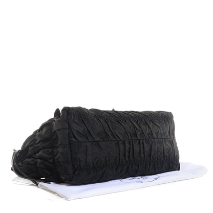 Prada Tessuto Nylon Gaufre Tote Nero Black 4 of 11