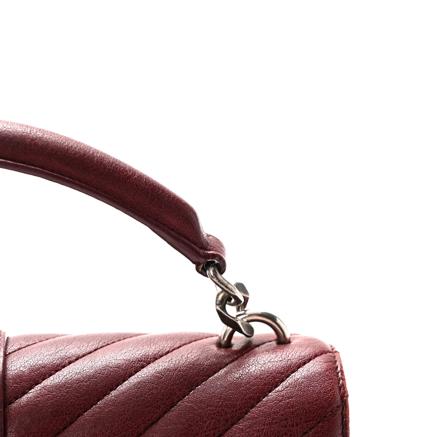 Saint Laurent Sheepskin Matelasse Chevron Monogram Medium College Bag Rouge Legion 12 of 12
