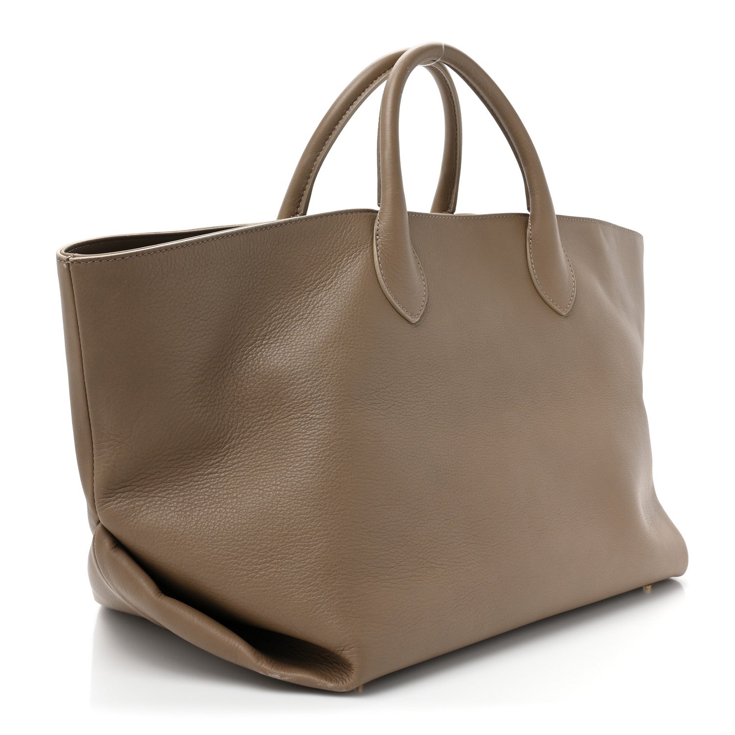 Khaite Pebbled Calfskin Medium Amelia Tote Taupe 3 of 13