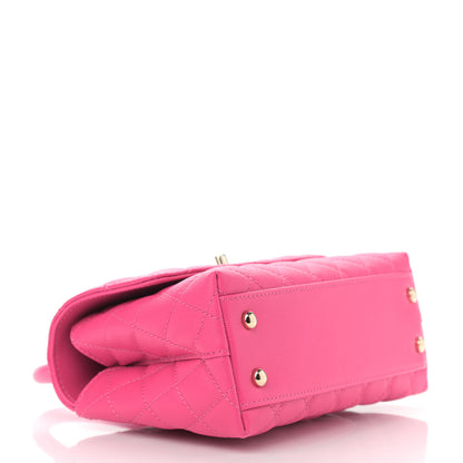 Chanel Caviar Quilted Mini Coco Handle Flap Rose 4 of 9