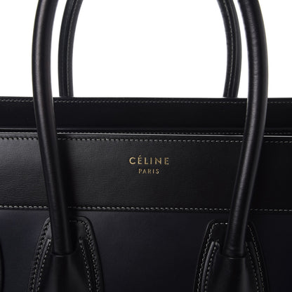 Celine Glazed Calfskin Micro Tri-Color Luggage Dark Blue 6 of 8