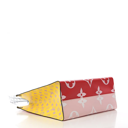 Louis Vuitton Monogram Giant Onthego GM Rouge Rose 3 of 9