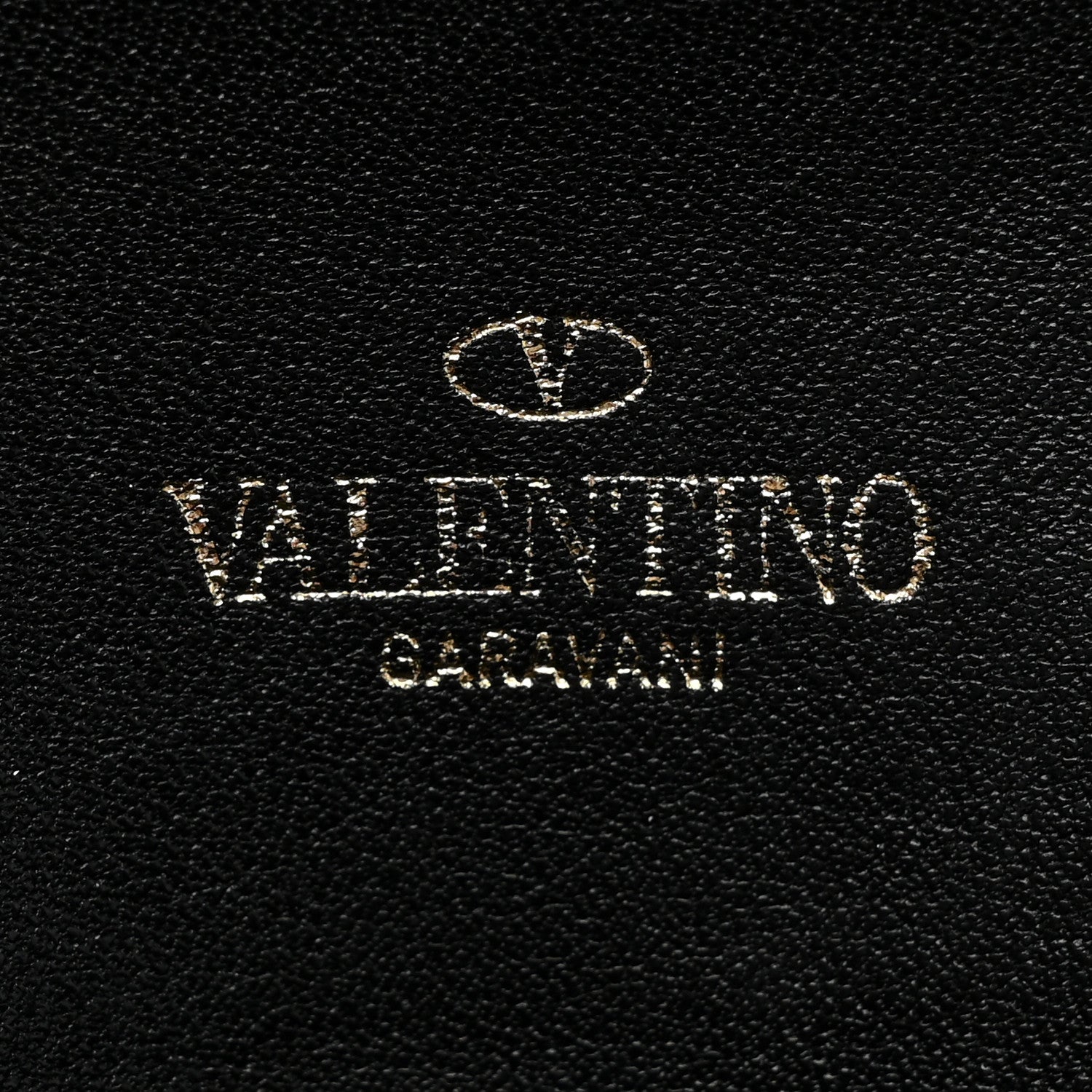 Valentino Garavani Vitello Rockstud Flap Wallet on Chain Black 9 of 27