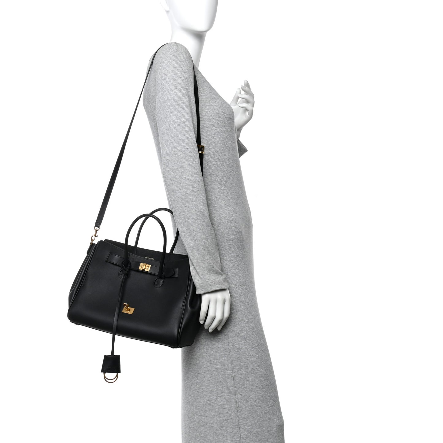 Smooth Calfskin Small Bel Air Carry All Bag Black