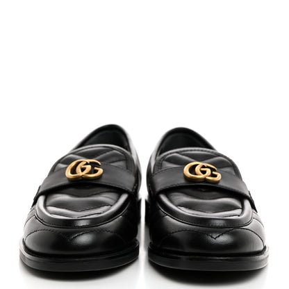 Gucci Nappa Matelasse Double G Marmont Loafers 35.5 Black 2 of 9