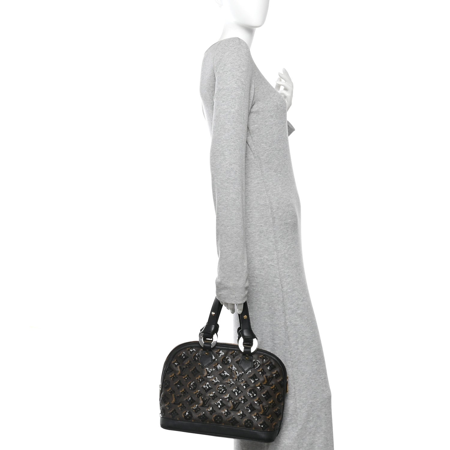 Louis Vuitton Monogram Sequins Eclipse Alma Black 2 of 9