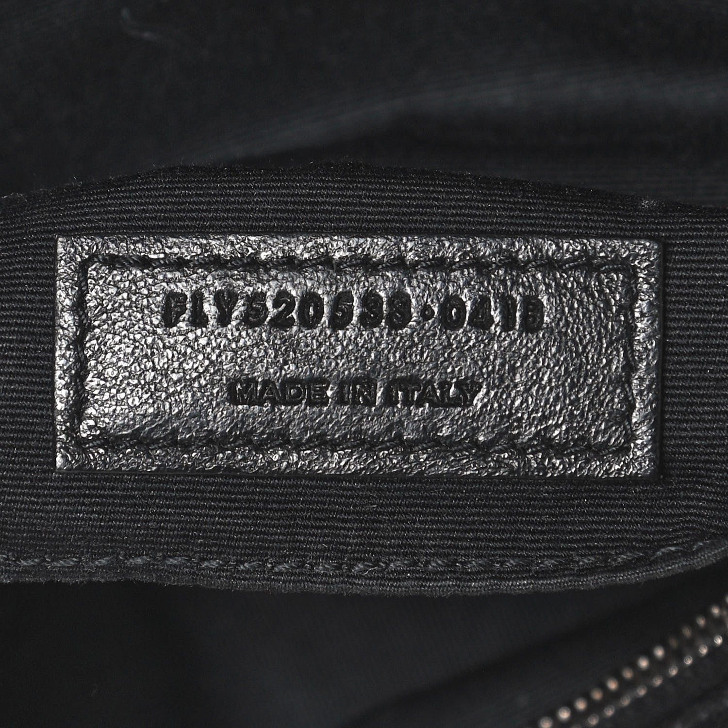 Saint Laurent Lambskin Monogram Embossed Small Lou Camera Bag Black 7 of 11