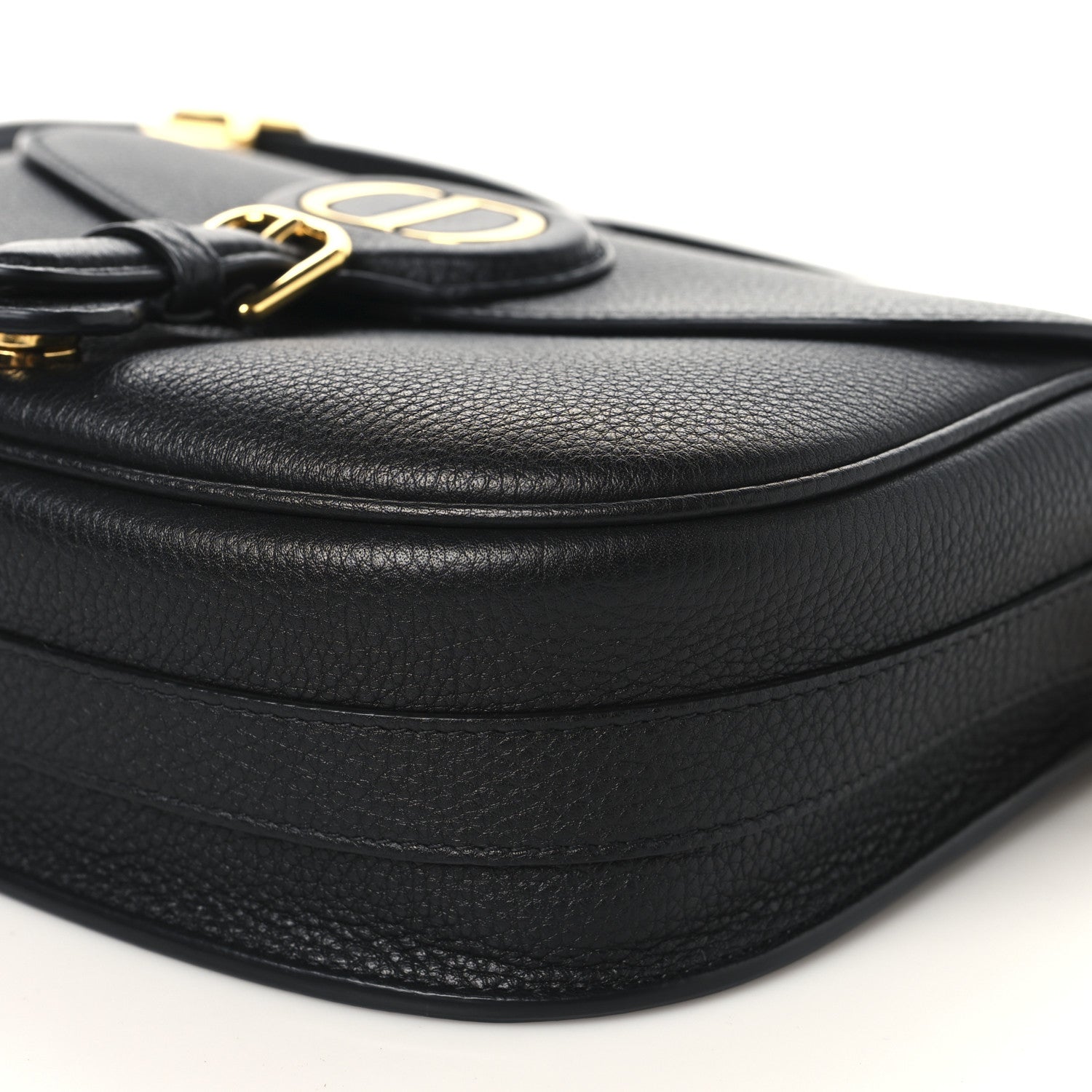 Christian Dior Grained Calfskin Medium Bobby Flap Black 9 of 10