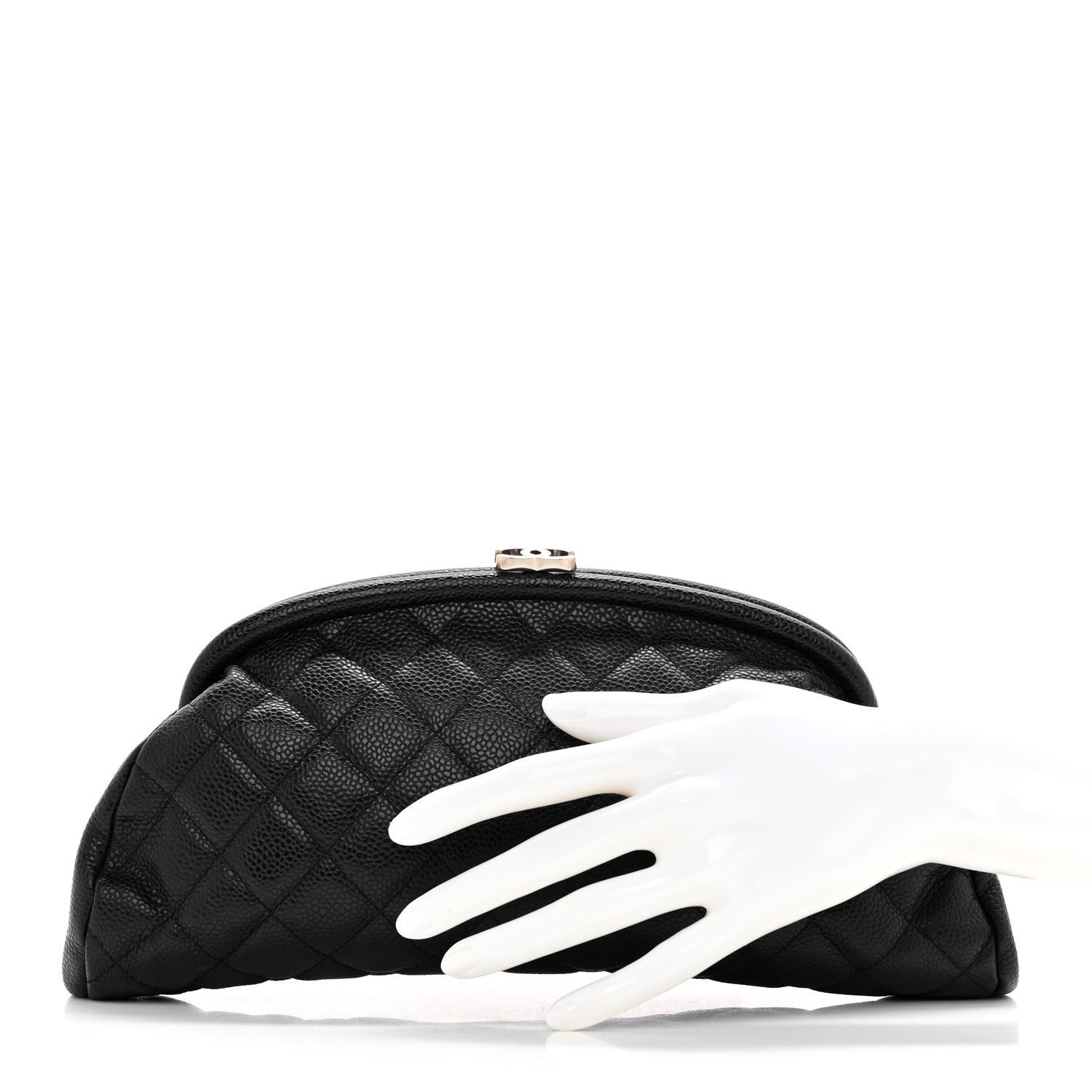 Chanel Caviar Quilted Timeless Clutch Black 2 of 7
