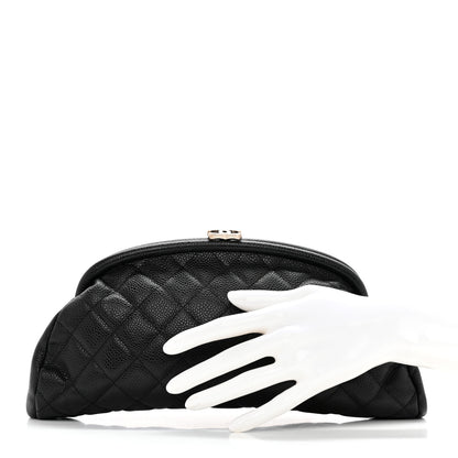 Chanel Caviar Quilted Timeless Clutch Black 2 of 7