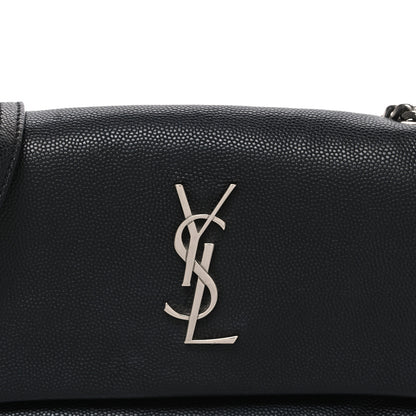 Saint Laurent Grain De Poudre Monogram Toy West Hollywood Fold-Over Bag Black 8 of 10