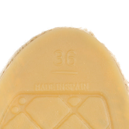 Chanel Lambskin CC Espadrilles 36 Black 7 of 8