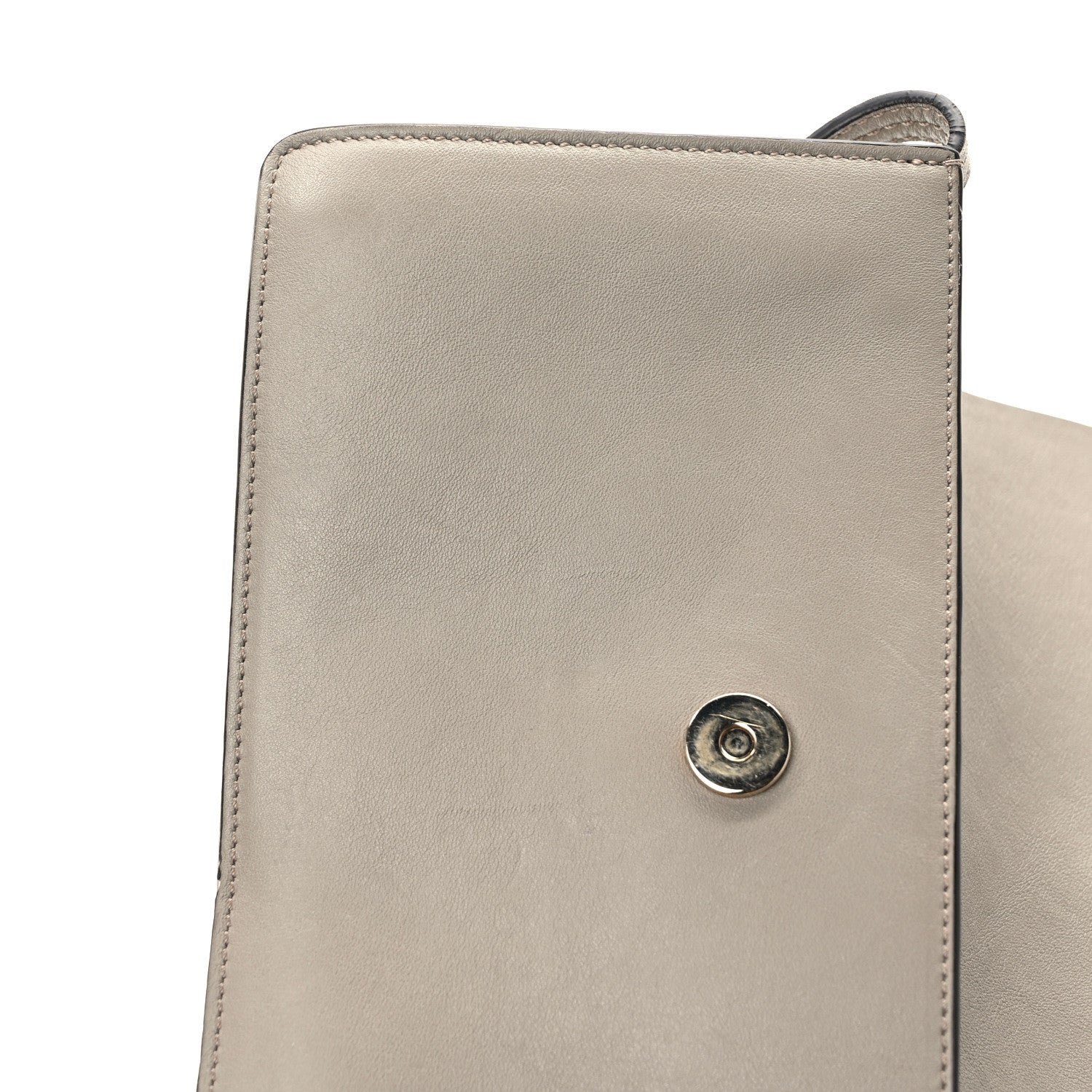 Chloe Suede Calfskin Small Faye Shoulder Bag Motty Grey 10 of 14