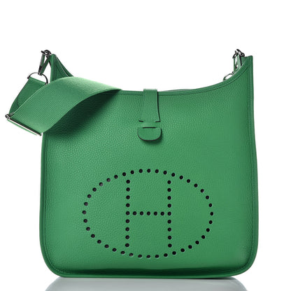 Hermes Taurillon Clemence Evelyne III GM Bambou 1 of 7