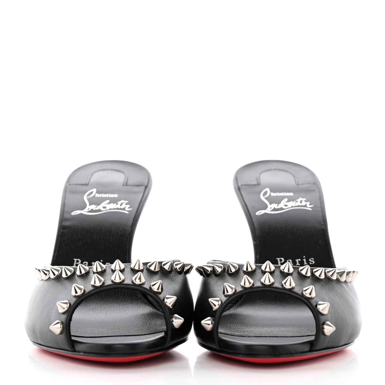 Christian Louboutin Nappa Spike Me Dolly 85 Sandals 36.5 Black 2 of 10