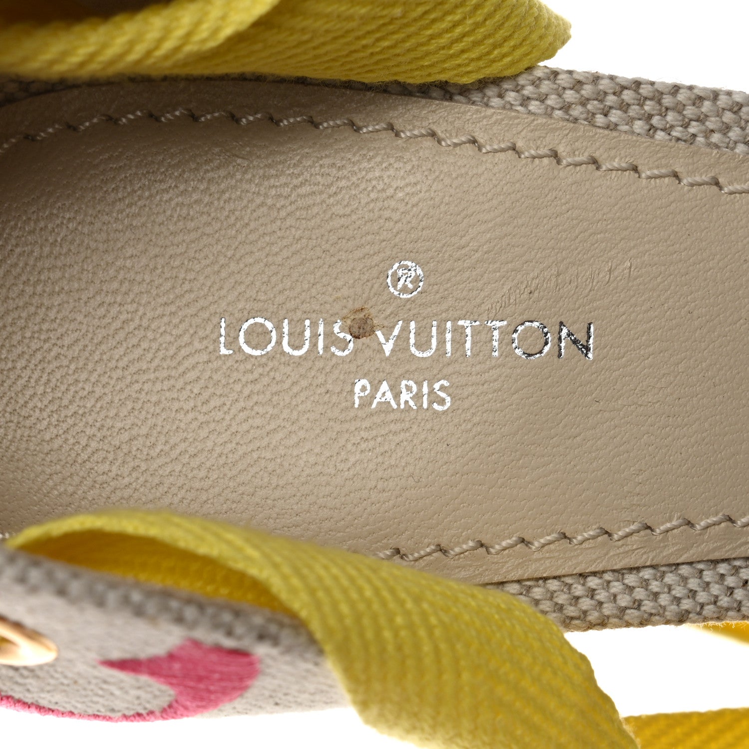 Louis Vuitton Canvas Monogram Starboard Wedge Espadrilles 38.5 Rose Pop 7 of 8