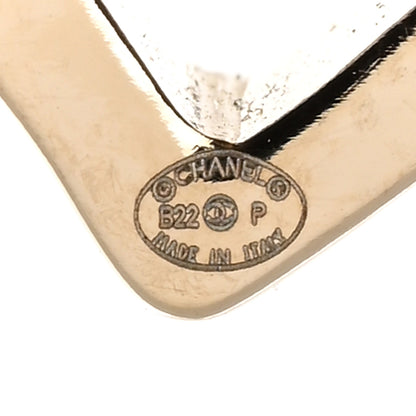 Chanel Metal CC Heart Coco In Love Earrings Gold 4 of 5