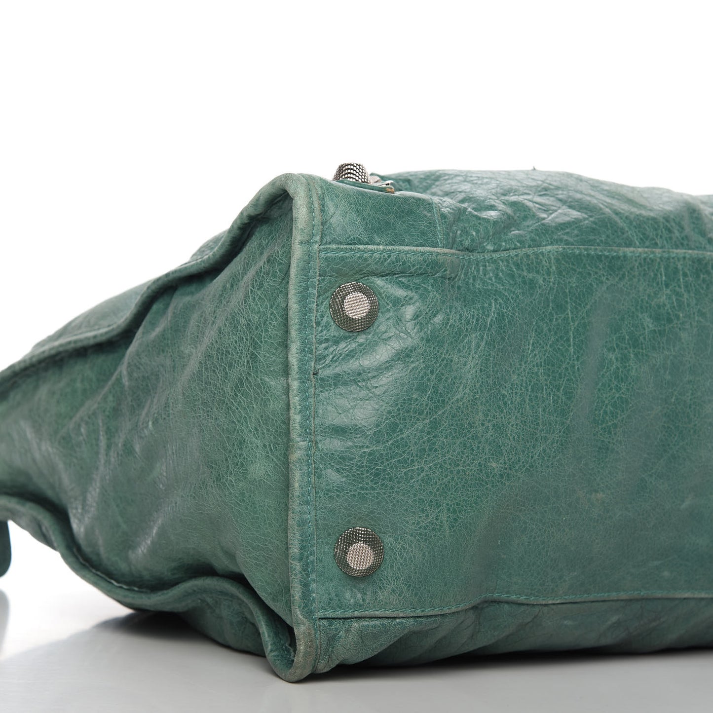Agneau Giant 21 Silver Hardware Weekender Vert Sauge