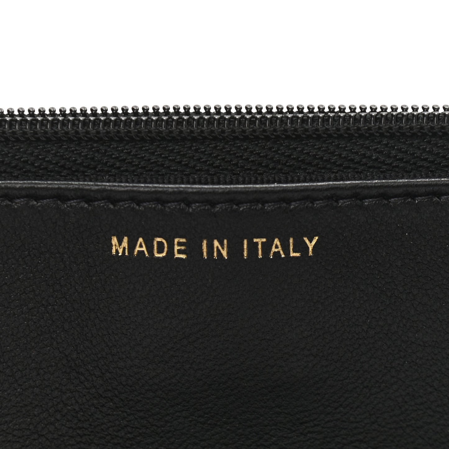 Lambskin Quilted Wallet On Chain WOC White Black