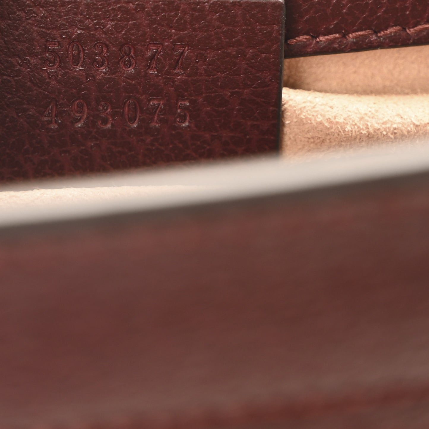 Textured Calfskin Web Small Ophidia Chain Shoulder Bag Vintage Bordeaux