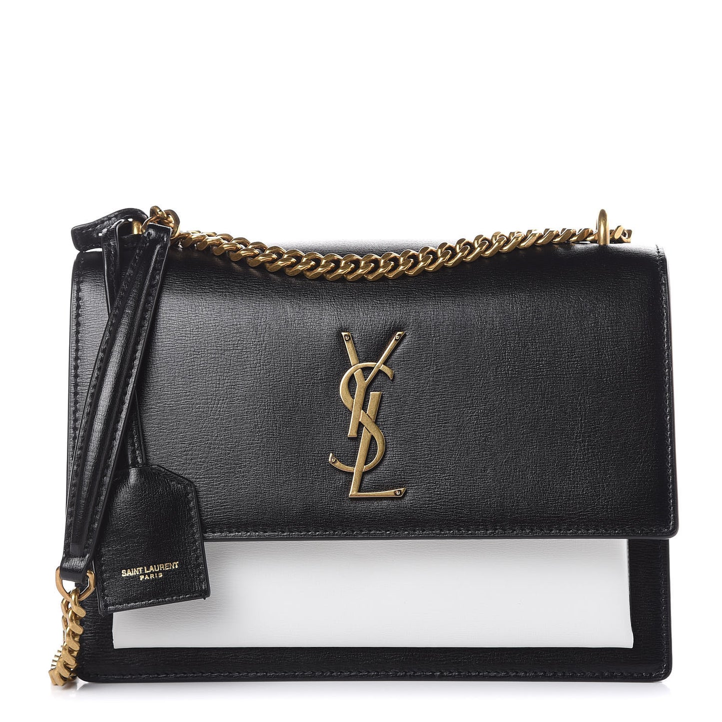 Calfskin Bi-Color Medium Monogram Sunset Black Pearl White