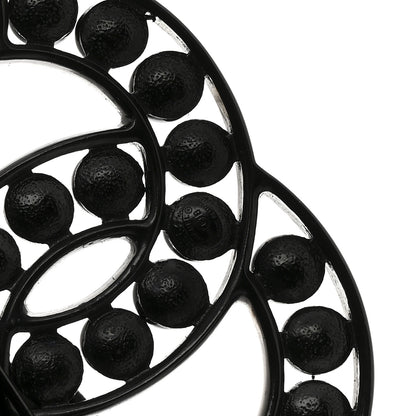 Chanel Bead CC Brooch Black 3 of 4