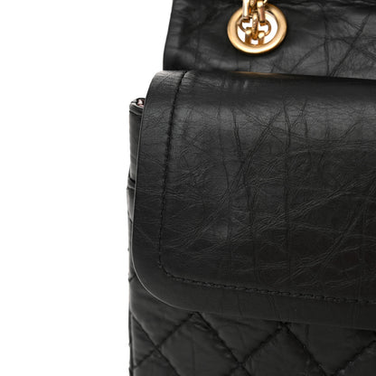 Chanel Aged Calfskin Quilted 2.55 Reissue 225 Flap Black 11 of 12