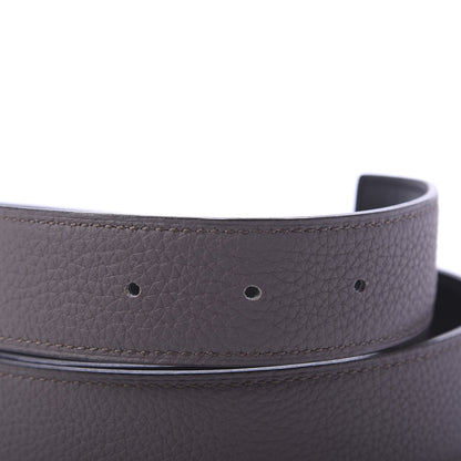 Hermes Box Togo 32mm Belt Strap 95 Black Etain 3 of 5