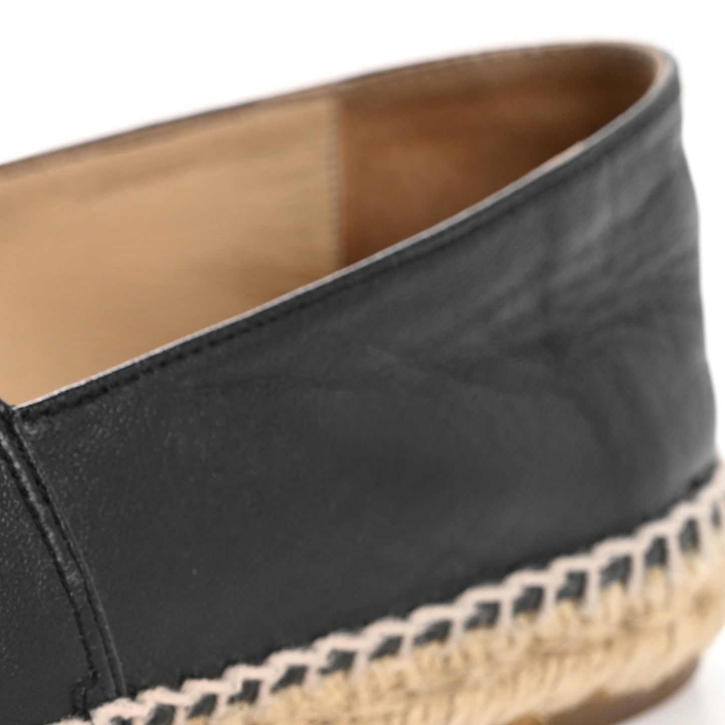 Lambskin CC Espadrilles 39 Black