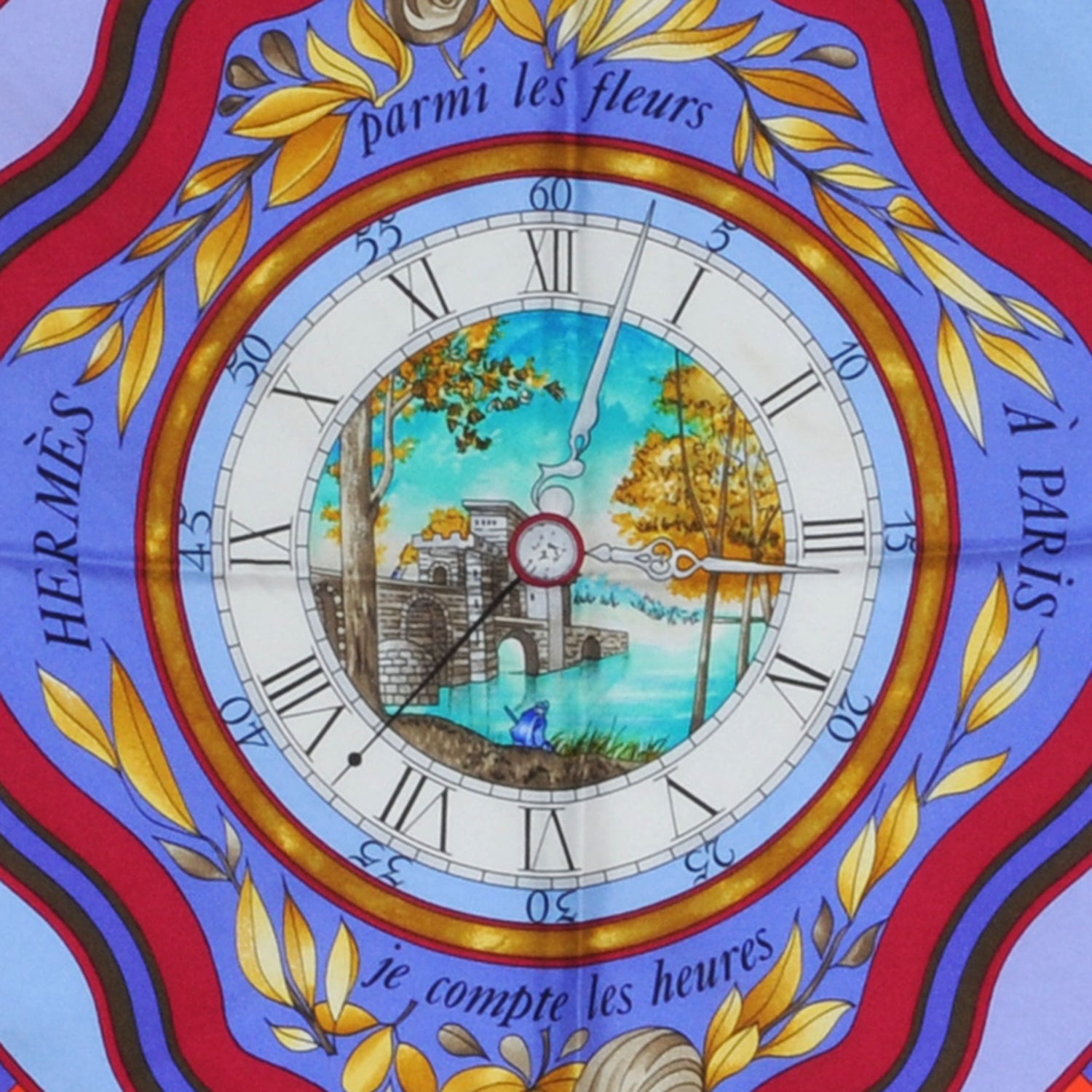 Hermes Silk Parmi Les Fleurs Scarf 90 1 of 10