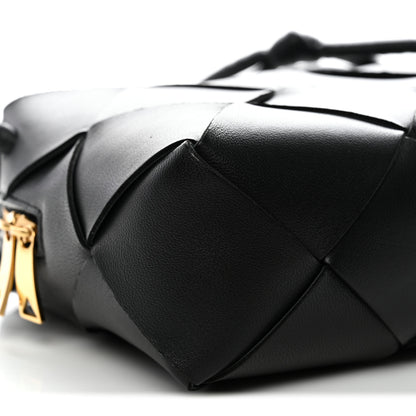 Bottega Veneta Lambskin Maxi Intrecciato Small Cassette Camera Bag Black 20 of 25