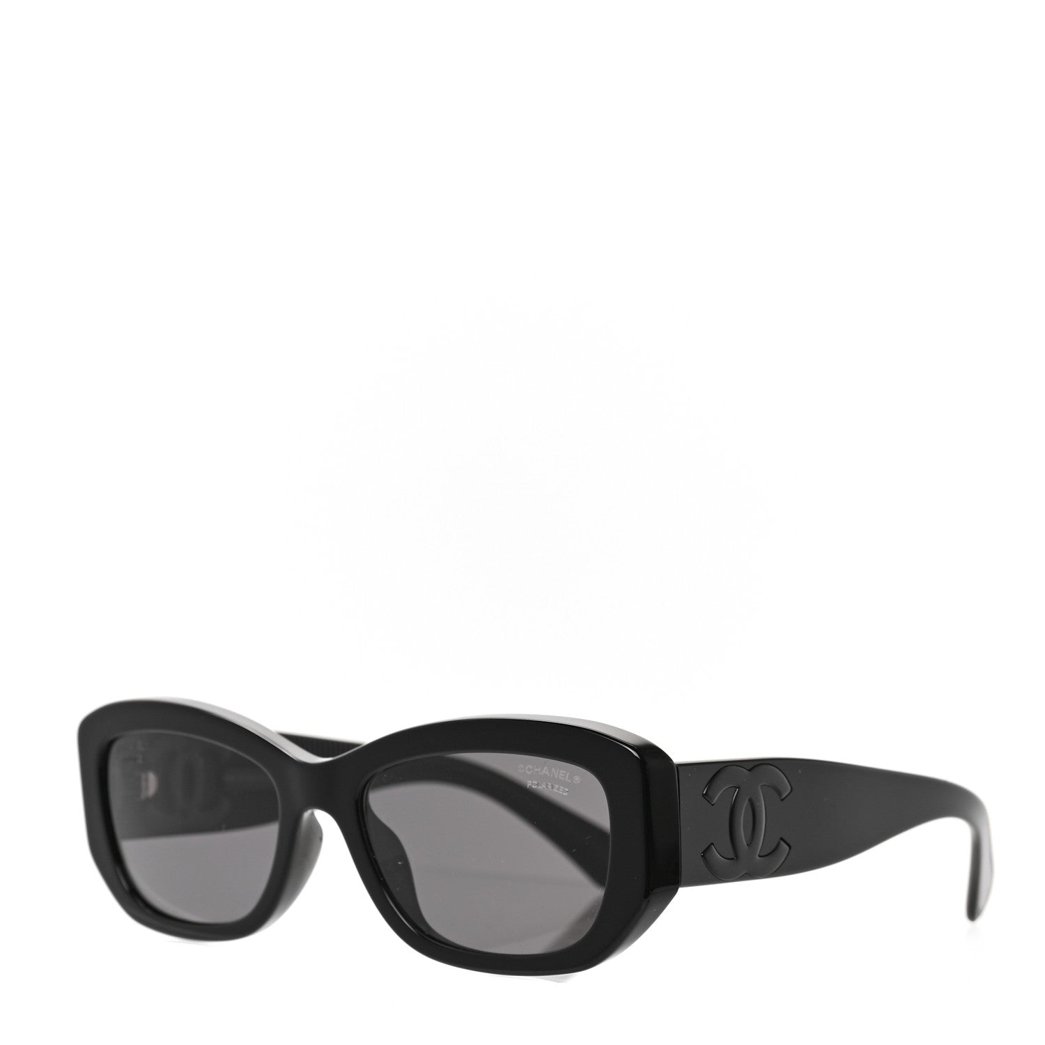 Chanel Acetate Rectangle Sunglasses 5493 Black 1 of 6