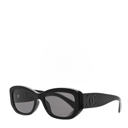 Chanel Acetate Rectangle Sunglasses 5493 Black 1 of 6