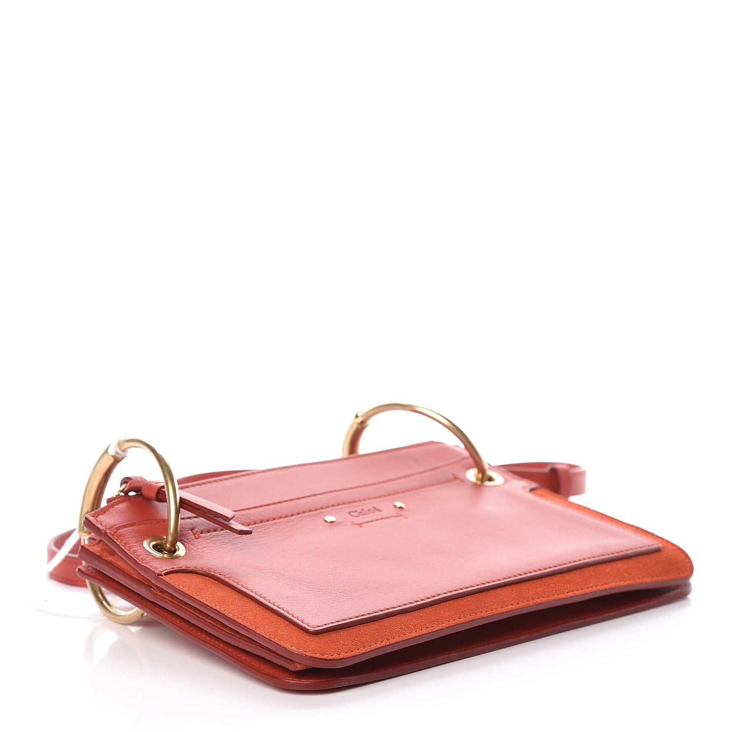 Calfskin Suede Mini Roy Bag Earthy Red