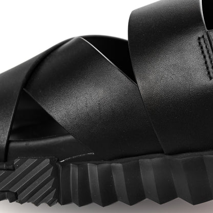 Hermes Calfskin Goatskin Mens Electric Sandals 42.5 Black 10 of 13
