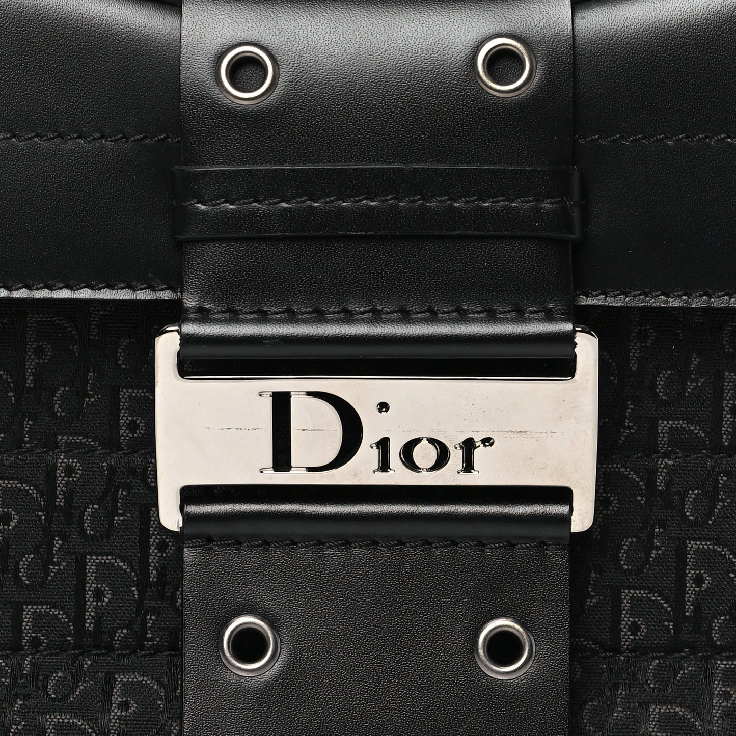 Monogram Calfskin Street Chic Columbus Ave Bag Black
