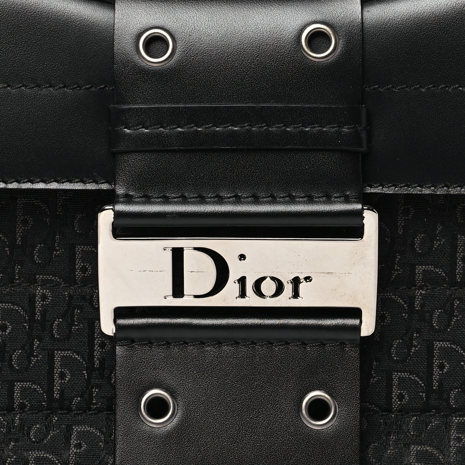 Christian Dior Monogram Calfskin Street Chic Columbus Ave Bag Black 8 of 10