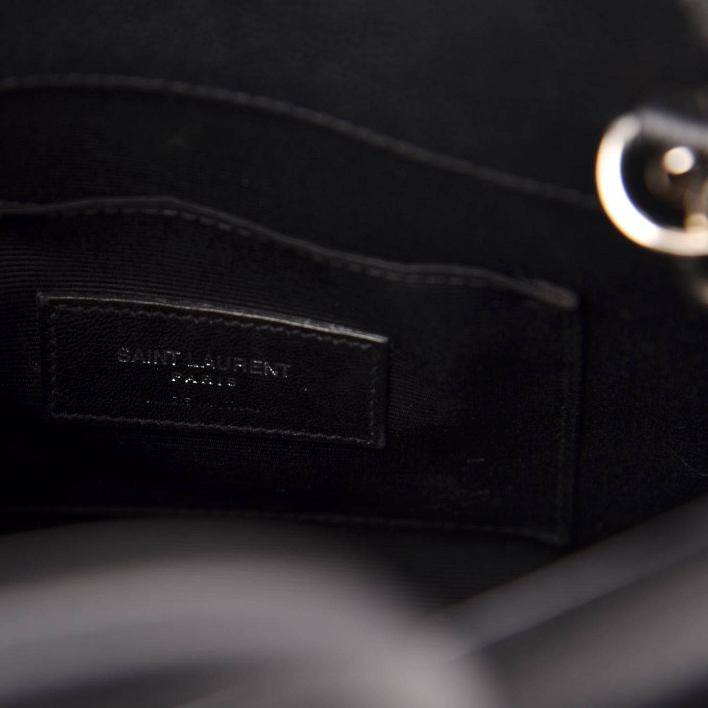 Grained Calfskin Nano Sac De Jour Black