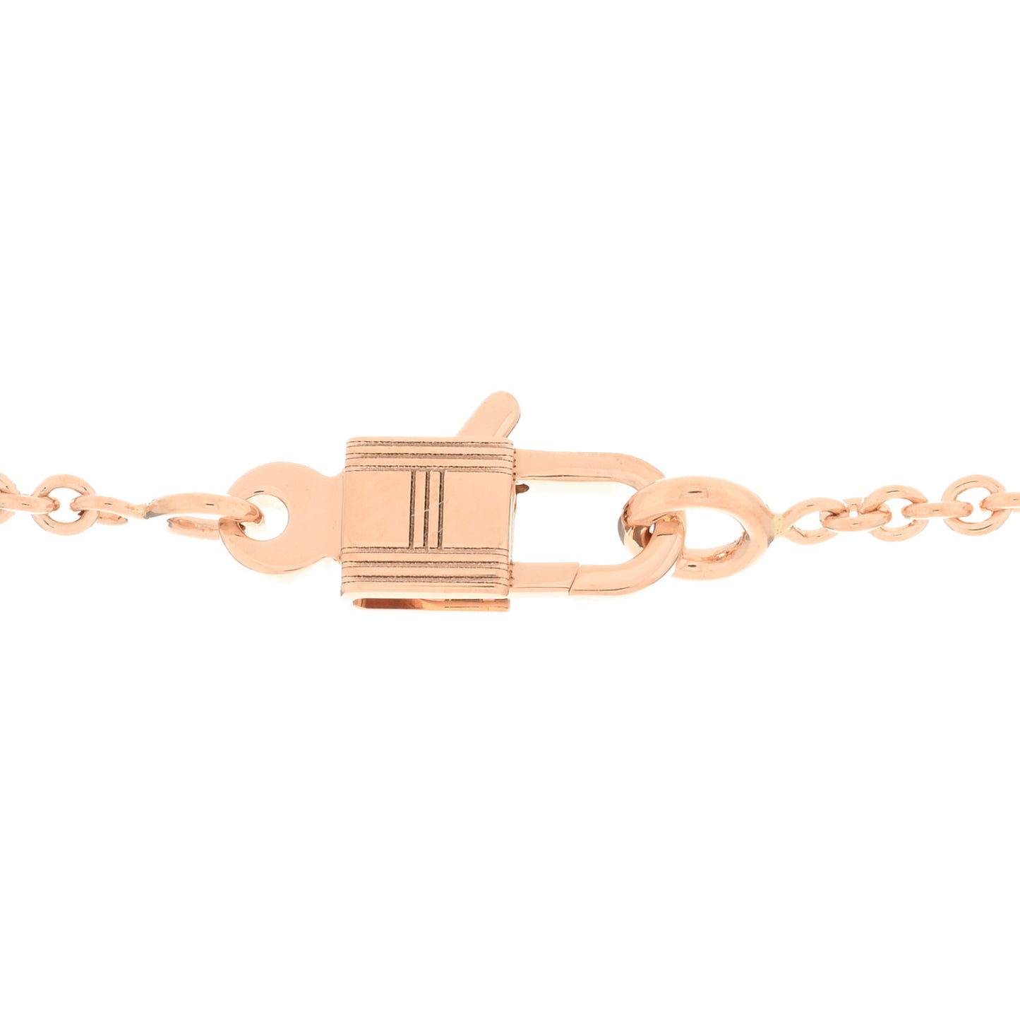 18K Rose Gold Pink Sapphire Kelly Amulettes Pendant Necklace