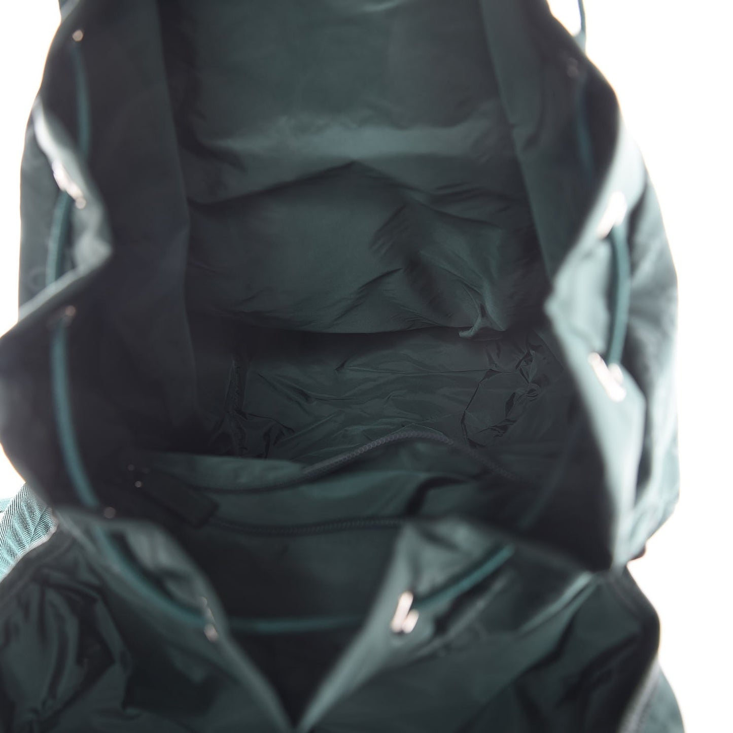 Nylon Monogram Medium Light Double Buckle Backpack Green