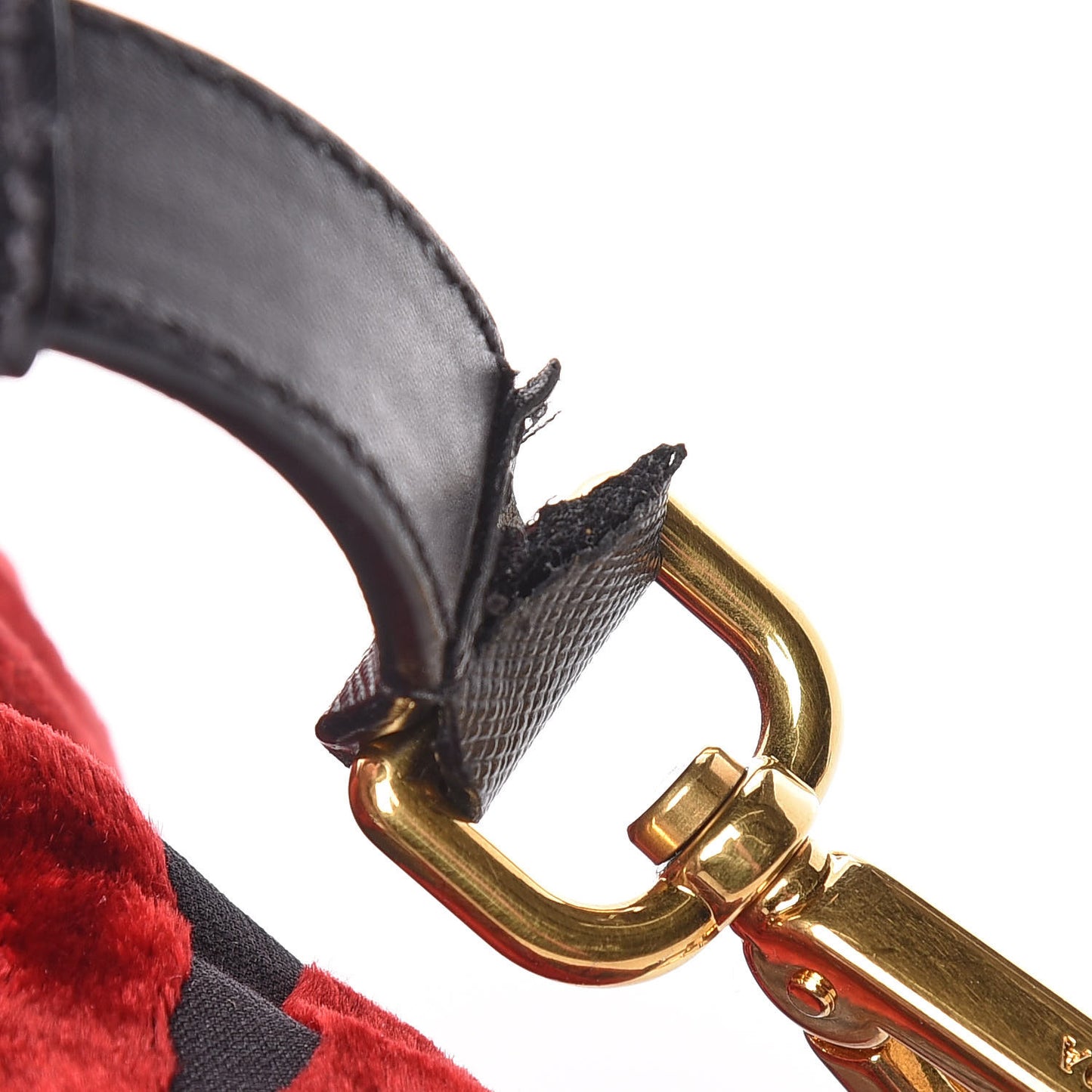 Velvet Saffiano Tote Red