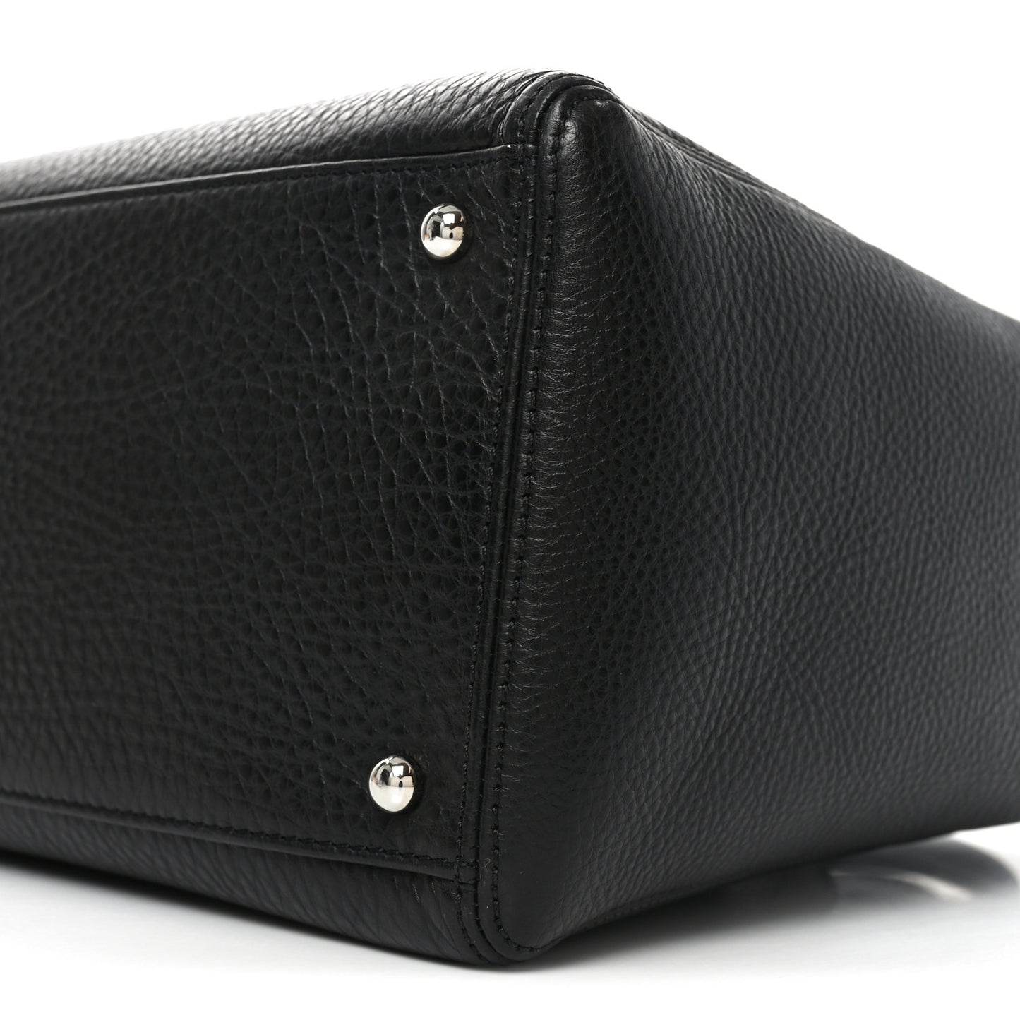 Calfskin Cerf Executive Shopper Tote Black