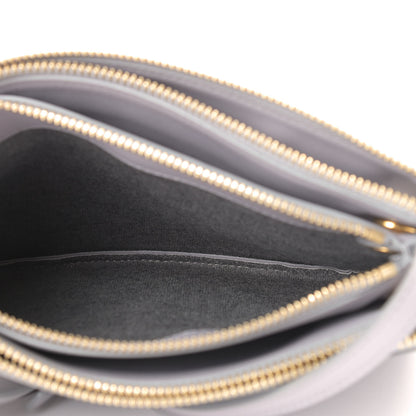 Celine Lambskin Small Trio Crossbody Bag Light Grey 6 of 12