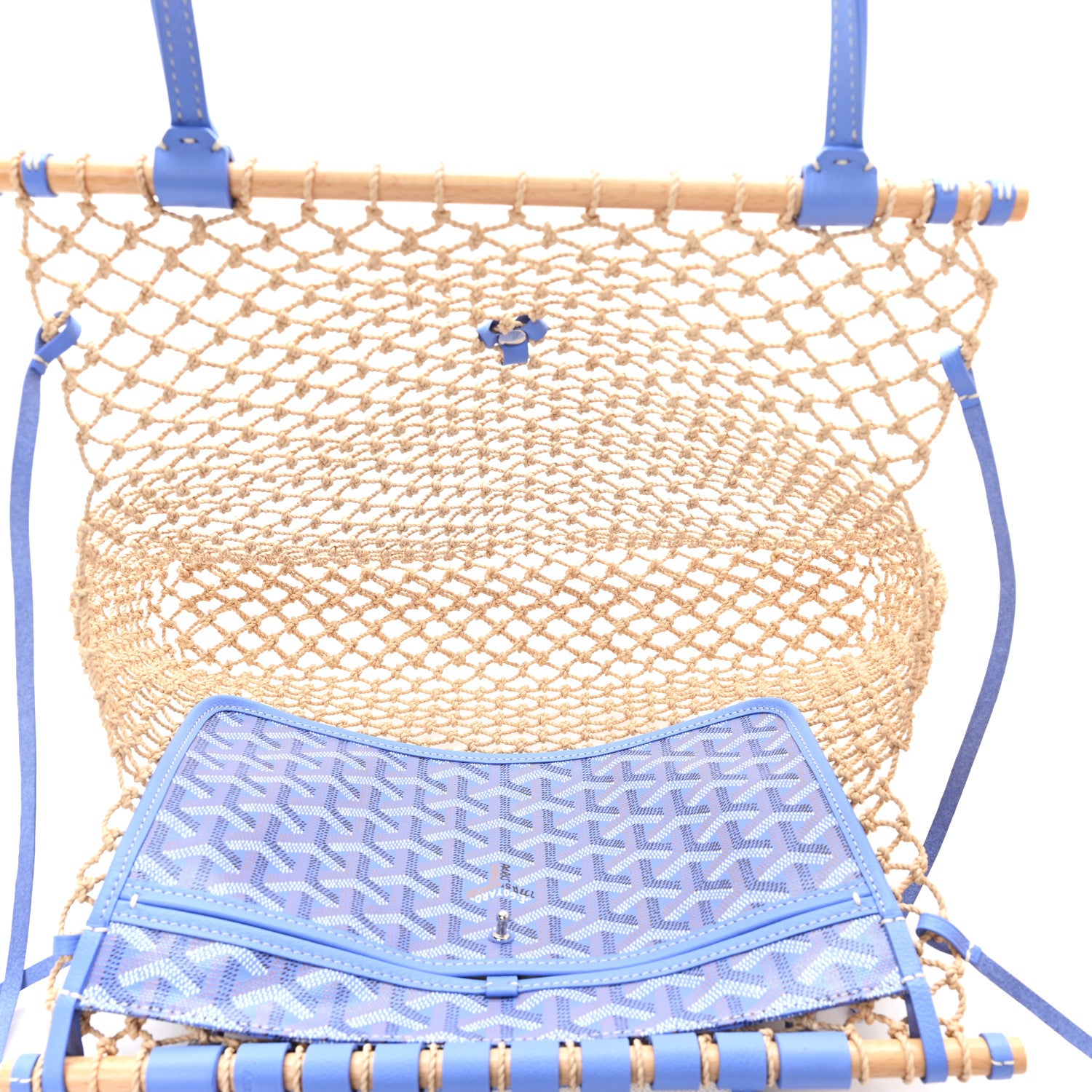 Goyard Goyardine Net Aligre Tote Light Blue 5 of 10