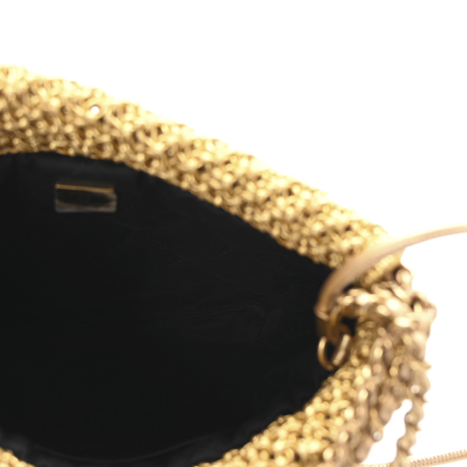 Chanel Metallic Calfskin Macrame Mini Chanel 22 Gold 5 of 11