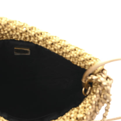 Chanel Metallic Calfskin Macrame Mini Chanel 22 Gold 5 of 11