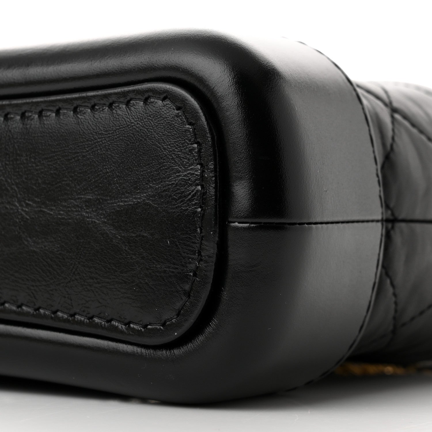 Chanel Aged Calfskin Quilted Small Gabrielle Hobo Black 10 of 11