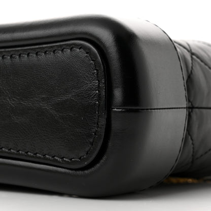 Chanel Aged Calfskin Quilted Small Gabrielle Hobo Black 10 of 11