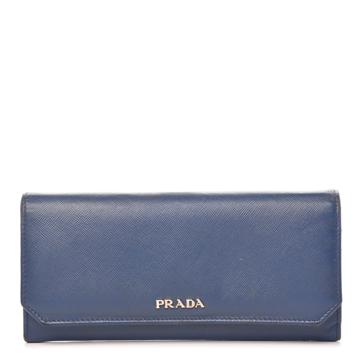 Saffiano Corner Continental Flap Wallet Bluette Cobalto
