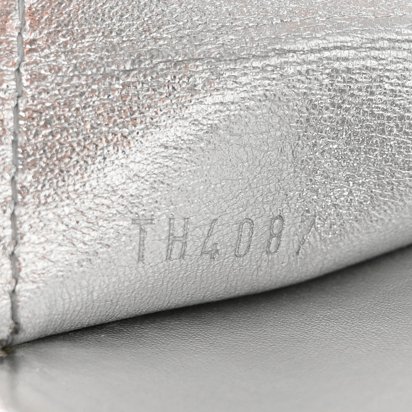 Monogram Miroir Heart Coin Purse Silver